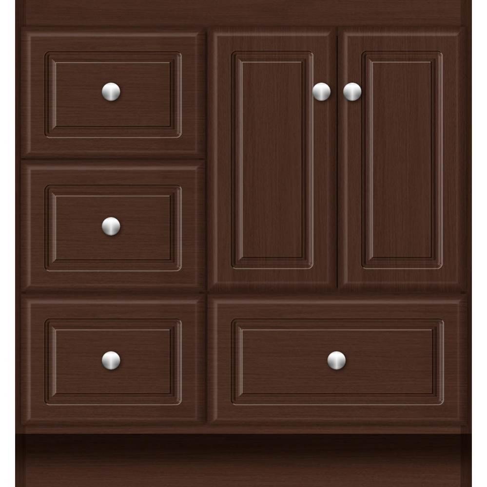 30 X 18 X 32 Montlake Vanity Ultra Choc Oak Lh