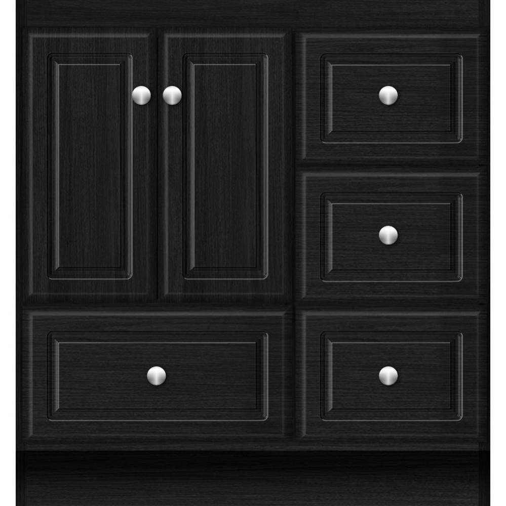 30 X 21 X 32 Montlake Vanity Ultra Midnight Oak Rh