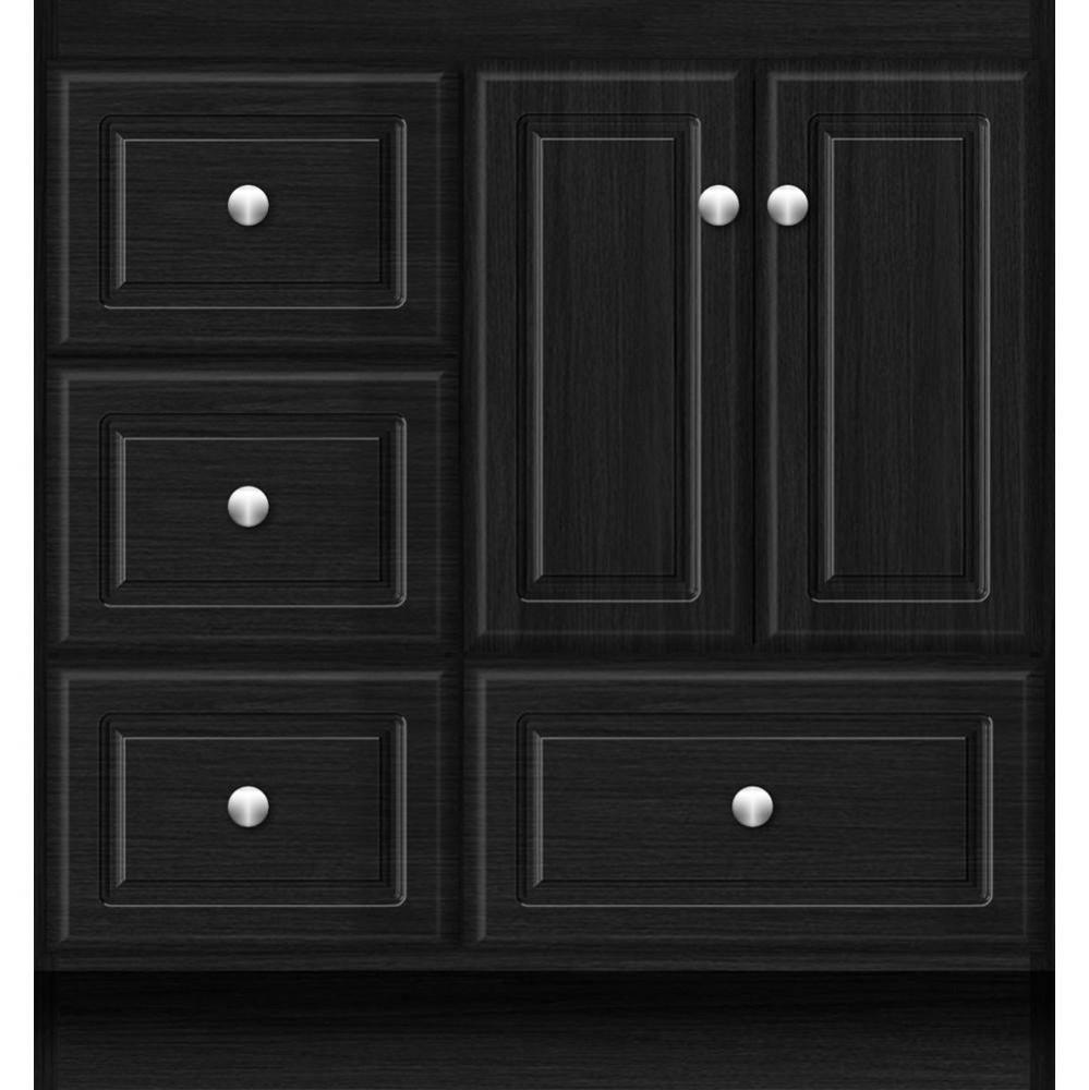 30 X 18 X 32 Montlake Vanity Ultra Midnight Oak Lh