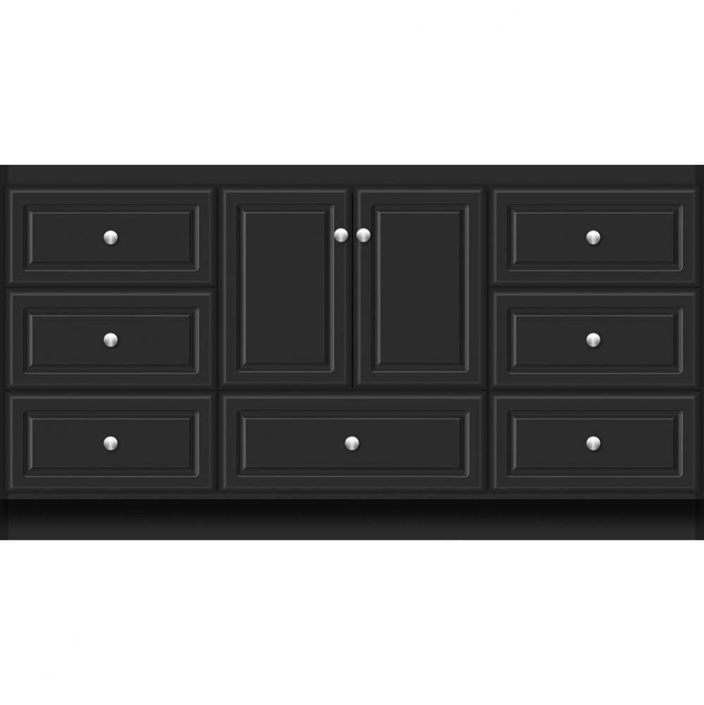 60 X 18 X 32 Montlake Vanity Ultra Sat Black Sb