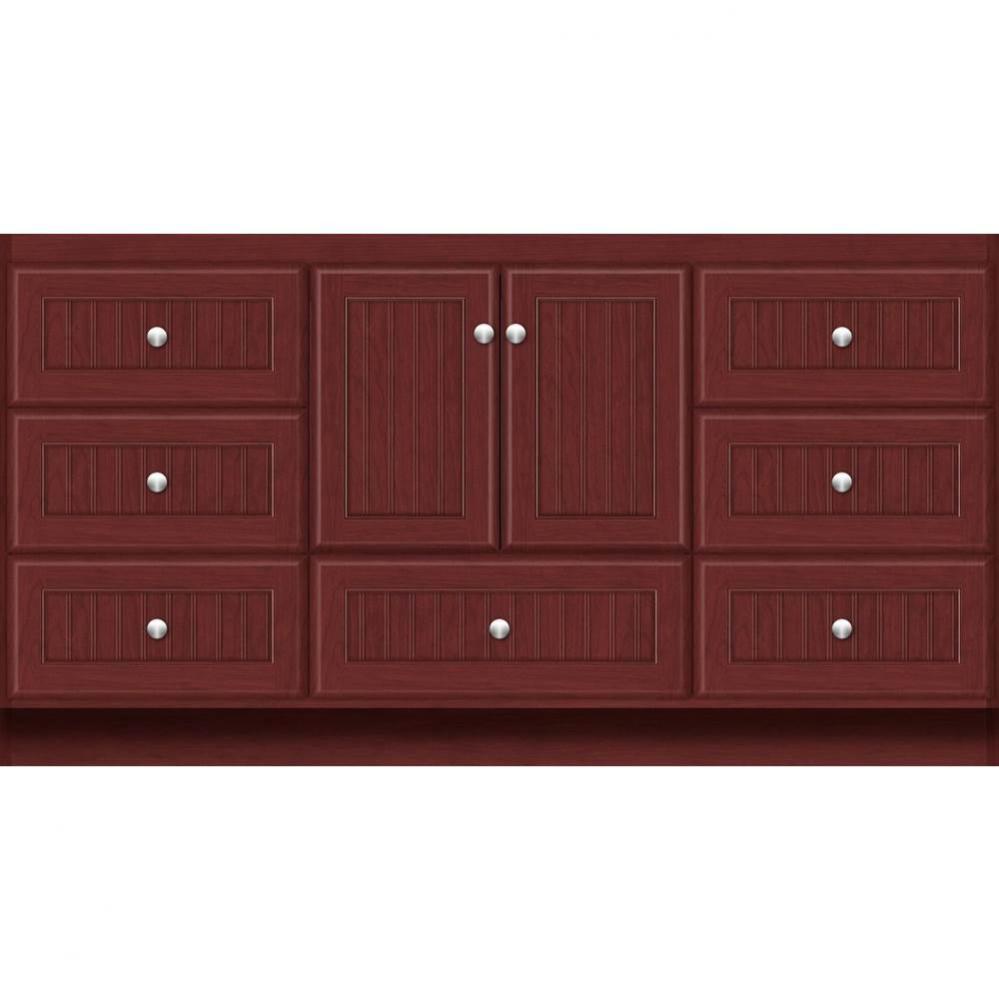 60 X 21 X 32 Montlake Vanity Beaded Dk Cherry Sb