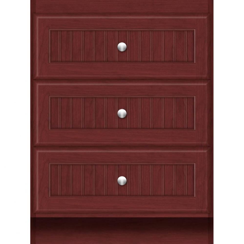 24 X 18 X 32 Montlake Drawer Bank Beaded Dk Cherry