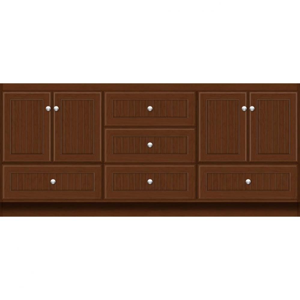 72 X 18 X 32 Montlake Vanity Beaded Pecan Cherry Db