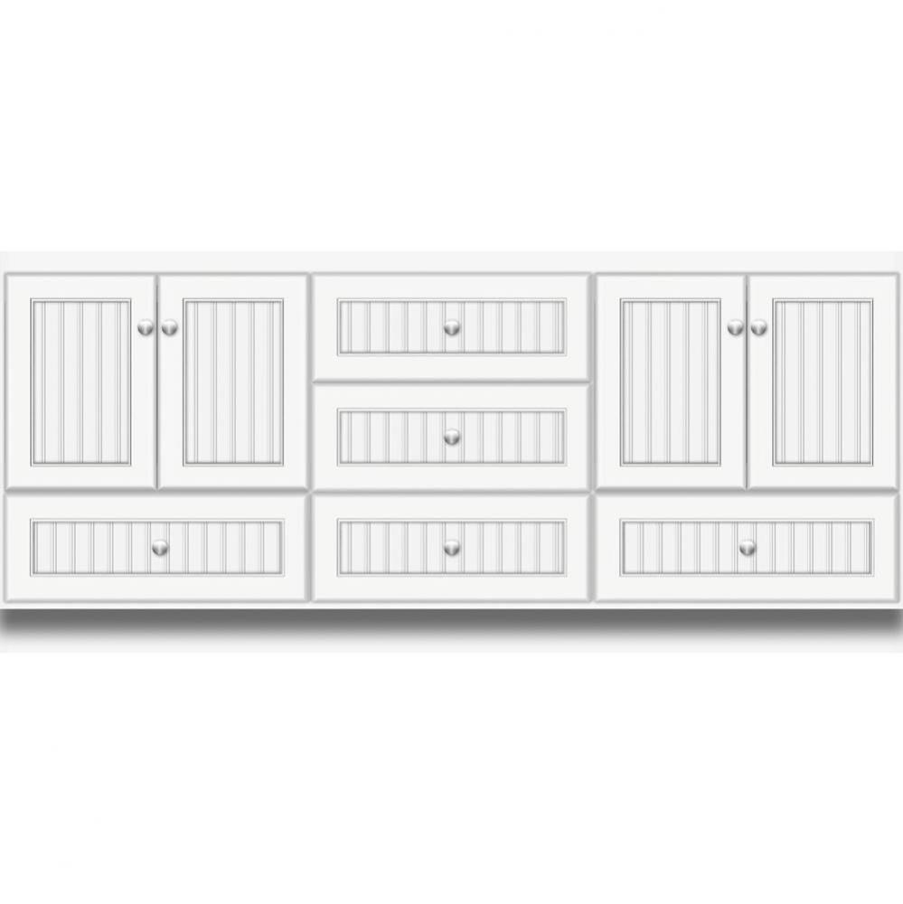 72 X 18 X 32 Montlake Vanity Beaded Sat White Db