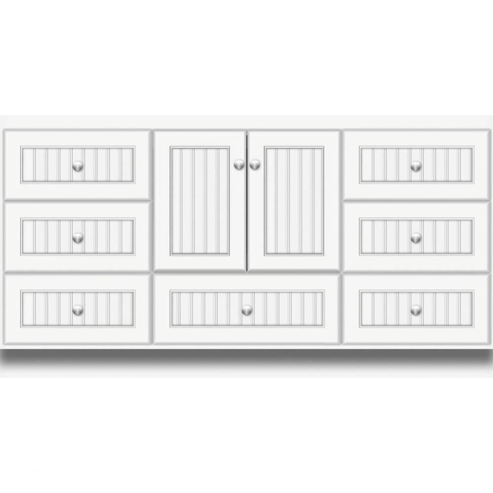 60 X 21 X 32 Montlake Vanity Beaded Sat White Sb