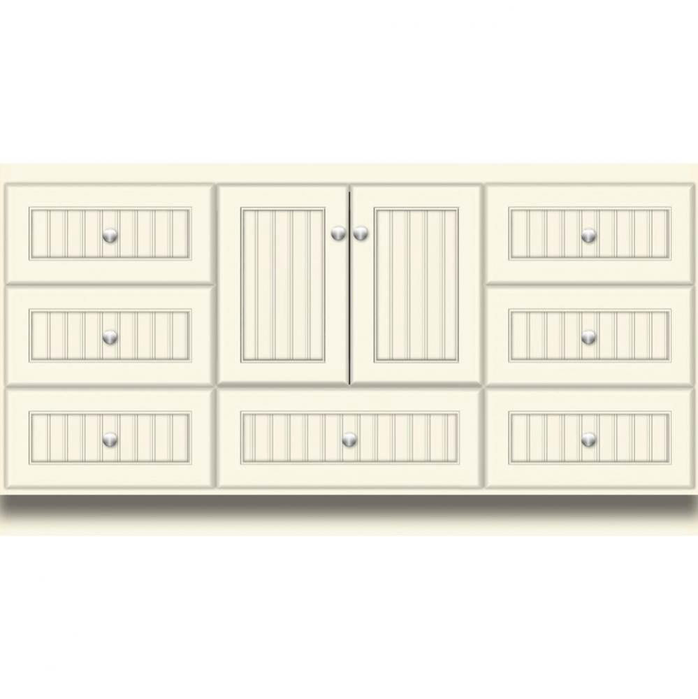 60 X 21 X 32 Montlake Vanity Beaded Sat Biscuit Sb