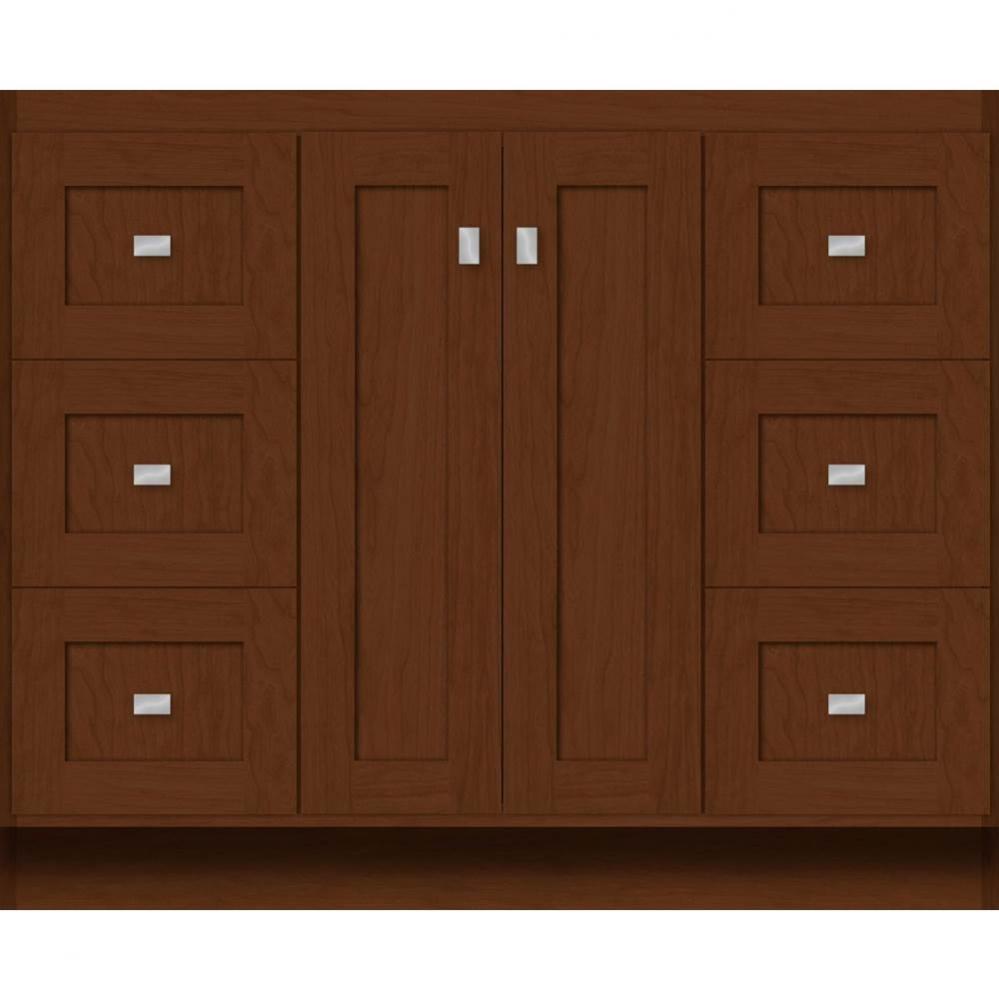 42 X 18 X 34.5 Montlake View Vanity Shaker Pecan Cherry Sb