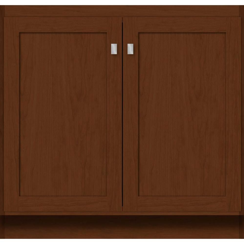 36 X 18 X 34.5 Montlake View Vanity Shaker Pecan Cherry Std