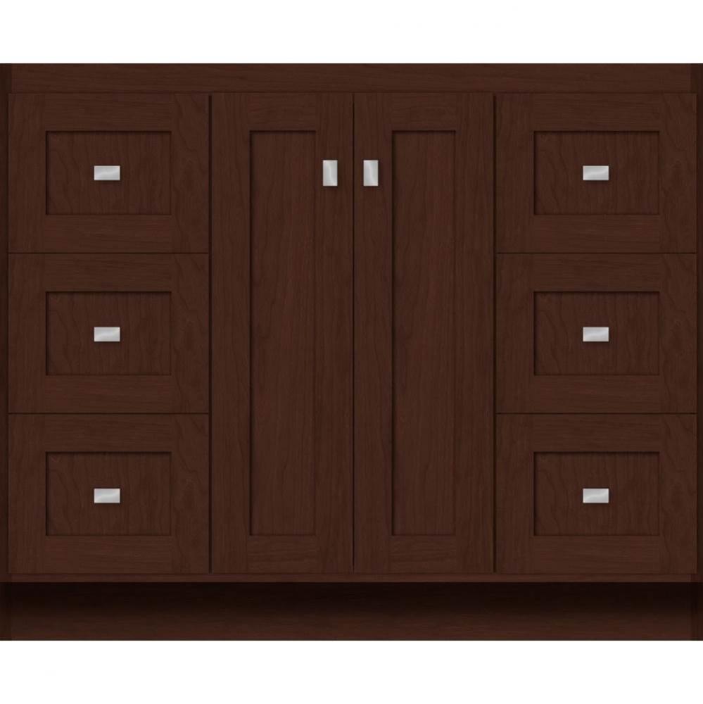 42 X 21 X 34.5 Montlake View Vanity Shaker Choc Cherry Sb