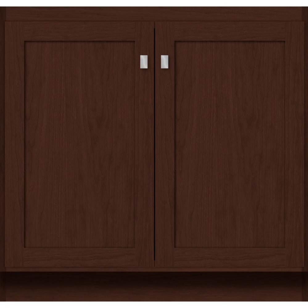 36 X 18 X 34.5 Montlake View Vanity Shaker Choc Cherry Std