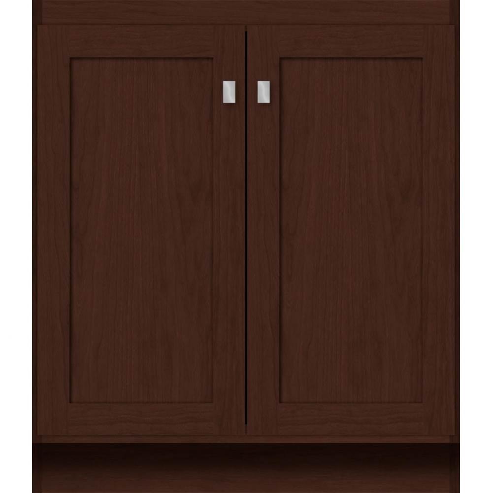 30 X 18 X 34.5 Montlake View Vanity Shaker Choc Cherry Std