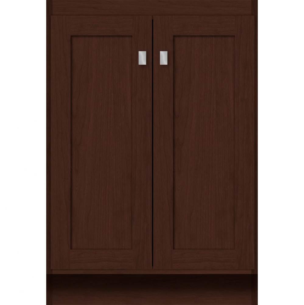 24 X 18 X 34.5 Montlake View Vanity Shaker Choc Cherry Std