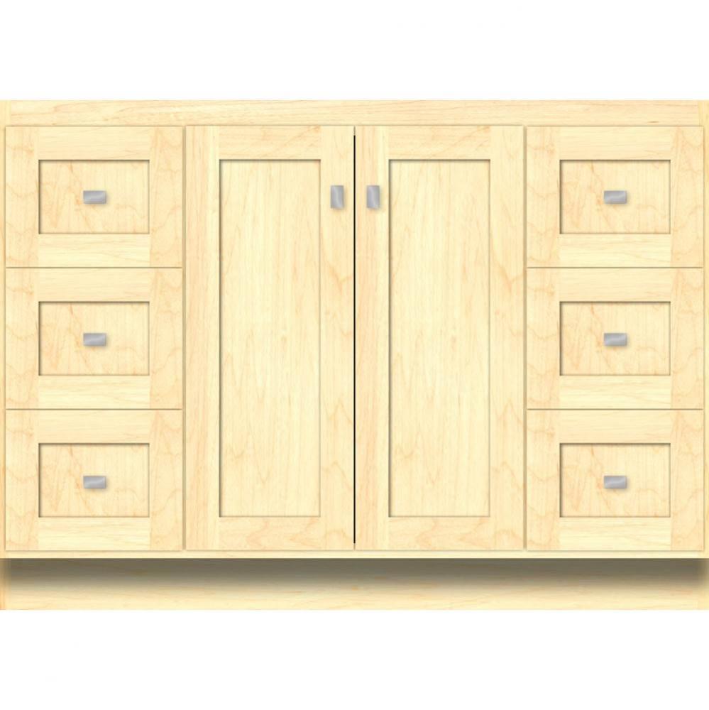 48 X 21 X 34.5 Montlake View Vanity Shaker Nat Maple Sb