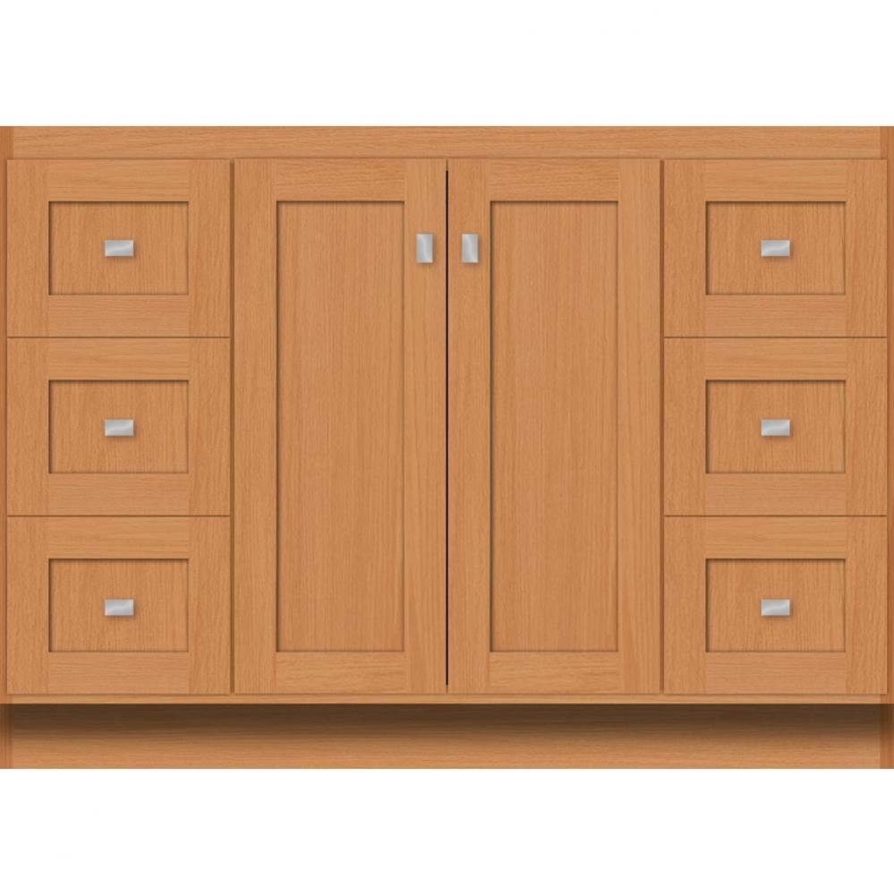 48 X 21 X 34.5 Montlake View Vanity Shaker Nat Oak Sb