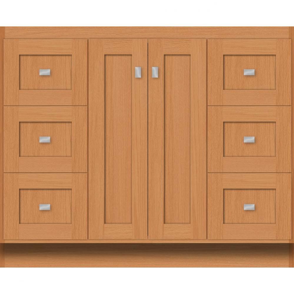 42 X 21 X 34.5 Montlake View Vanity Shaker Nat Oak Sb