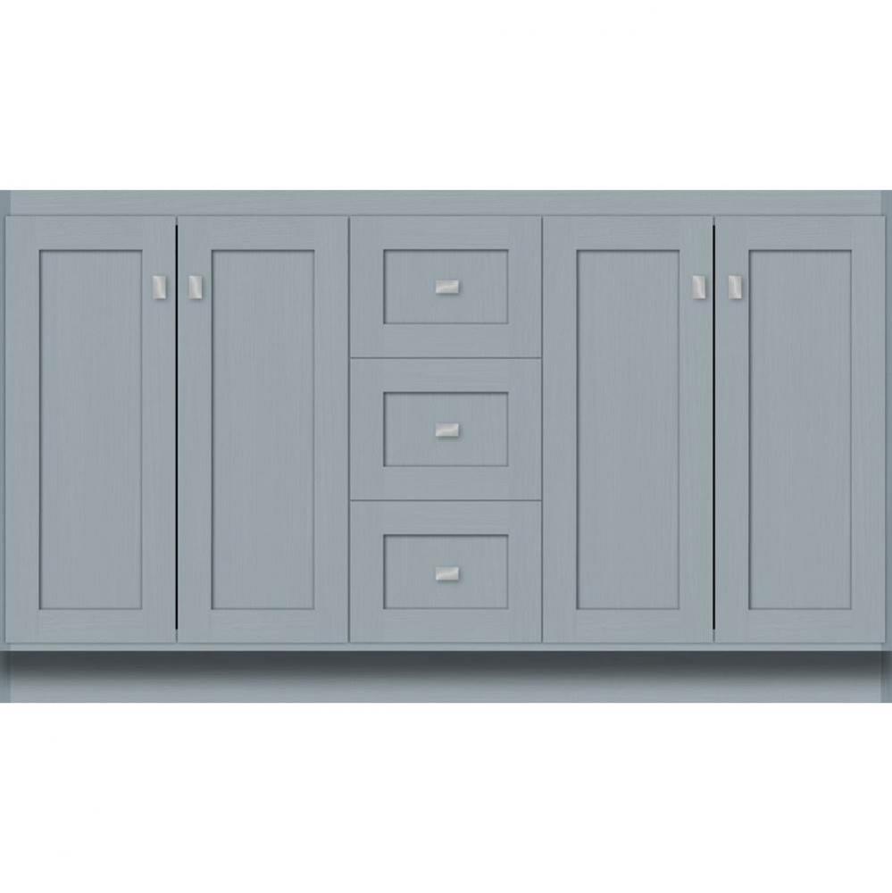 60 X 21 X 34.5 Montlake View Vanity Shaker Silver Oak Db