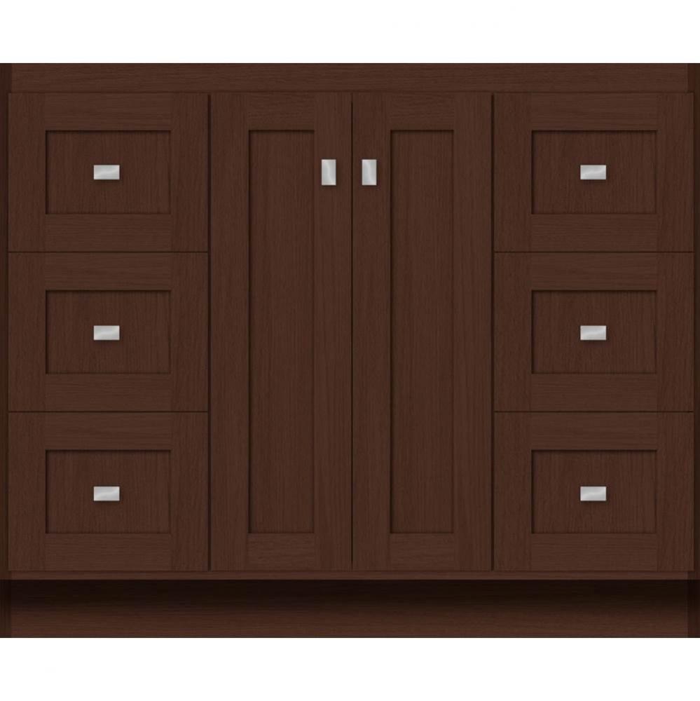 42 X 18 X 34.5 Montlake View Vanity Shaker Choc Oak Sb