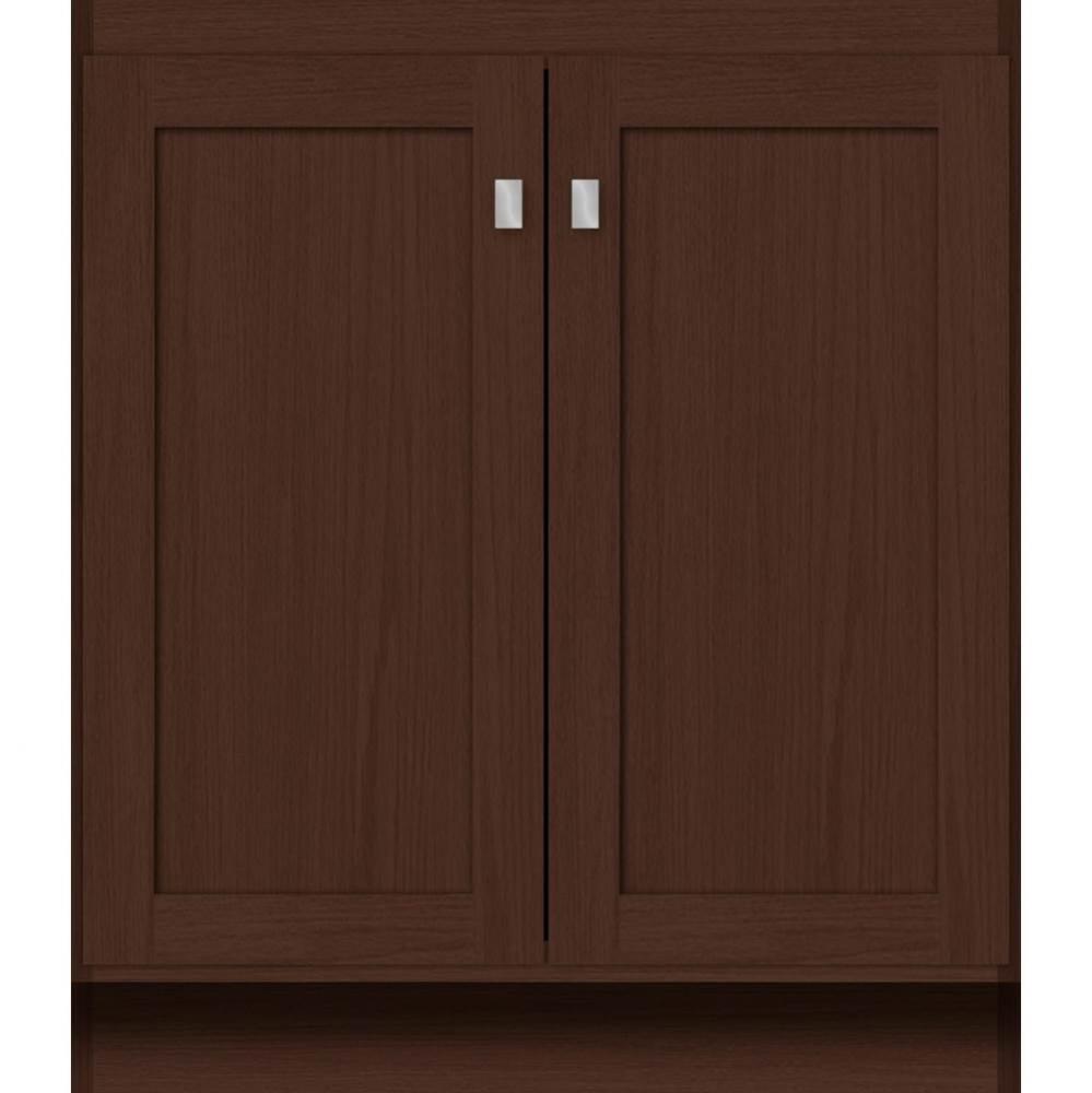 30 X 18 X 34.5 Montlake View Vanity Shaker Choc Oak Std