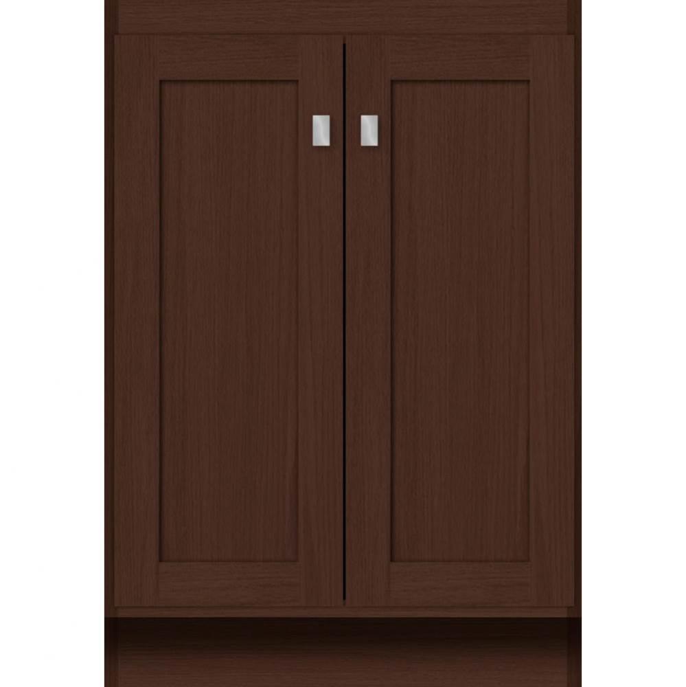 24 X 18 X 34.5 Montlake View Vanity Shaker Choc Oak Std