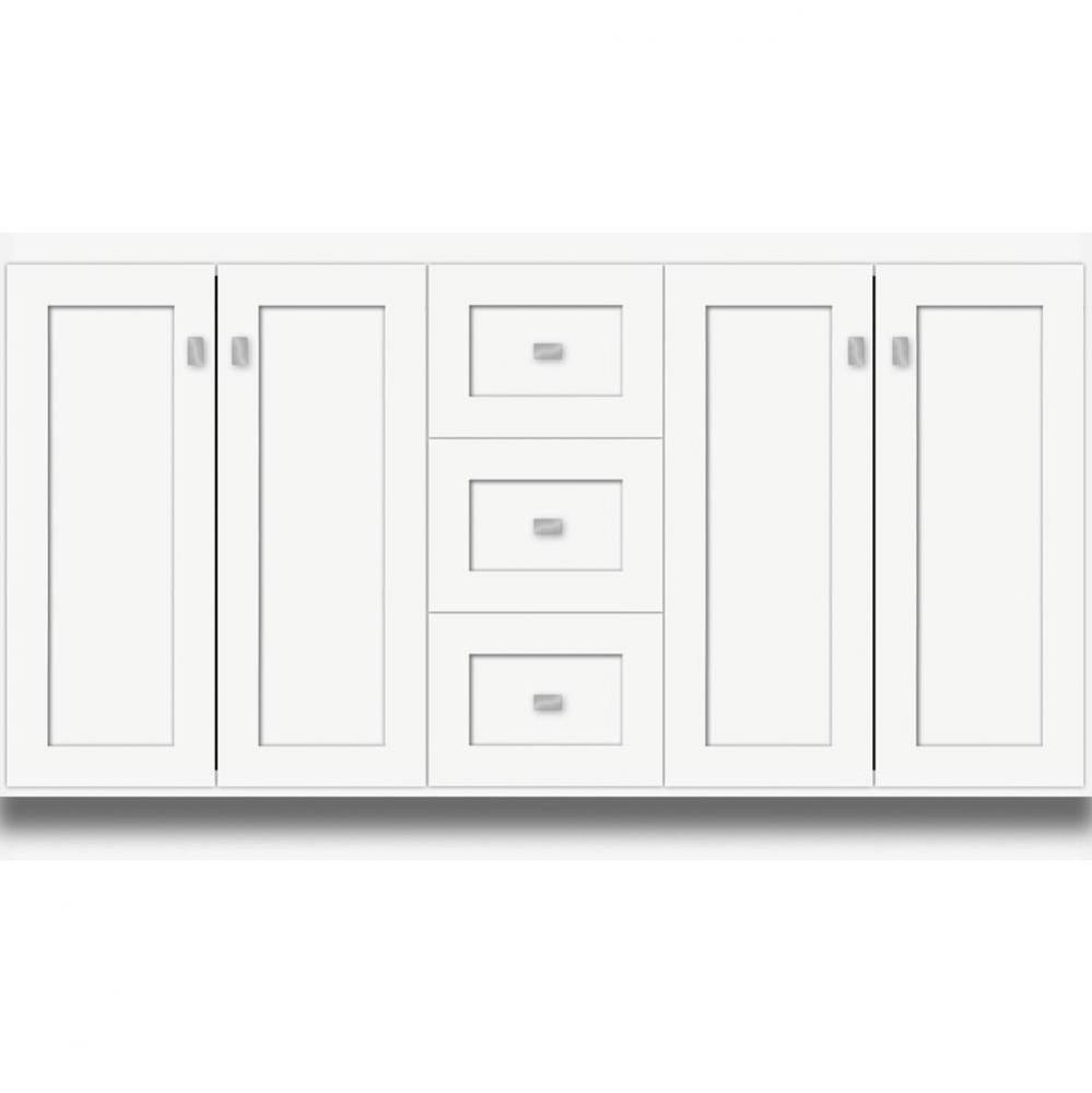 60 X 21 X 34.5 Montlake View Vanity Shaker Sat White Db