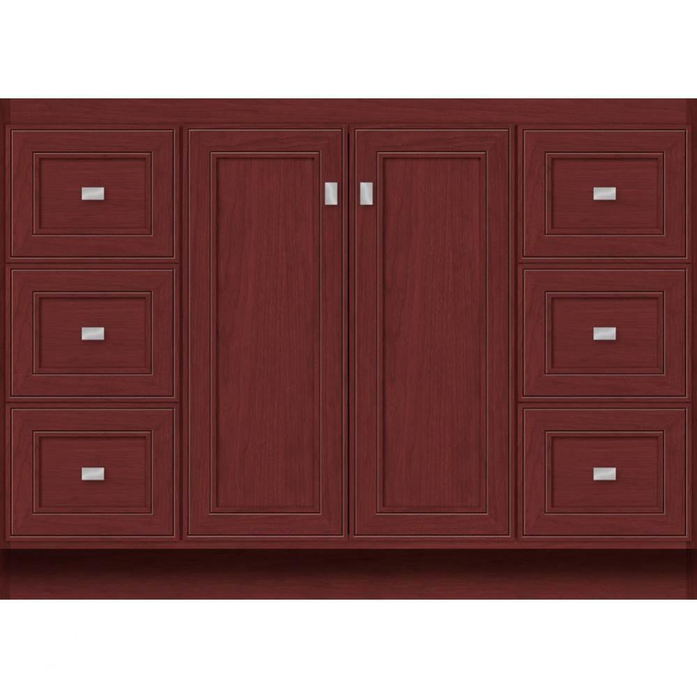 48 X 21 X 34.5 Montlake View Vanity Deco Miter Dk Cherry Sb