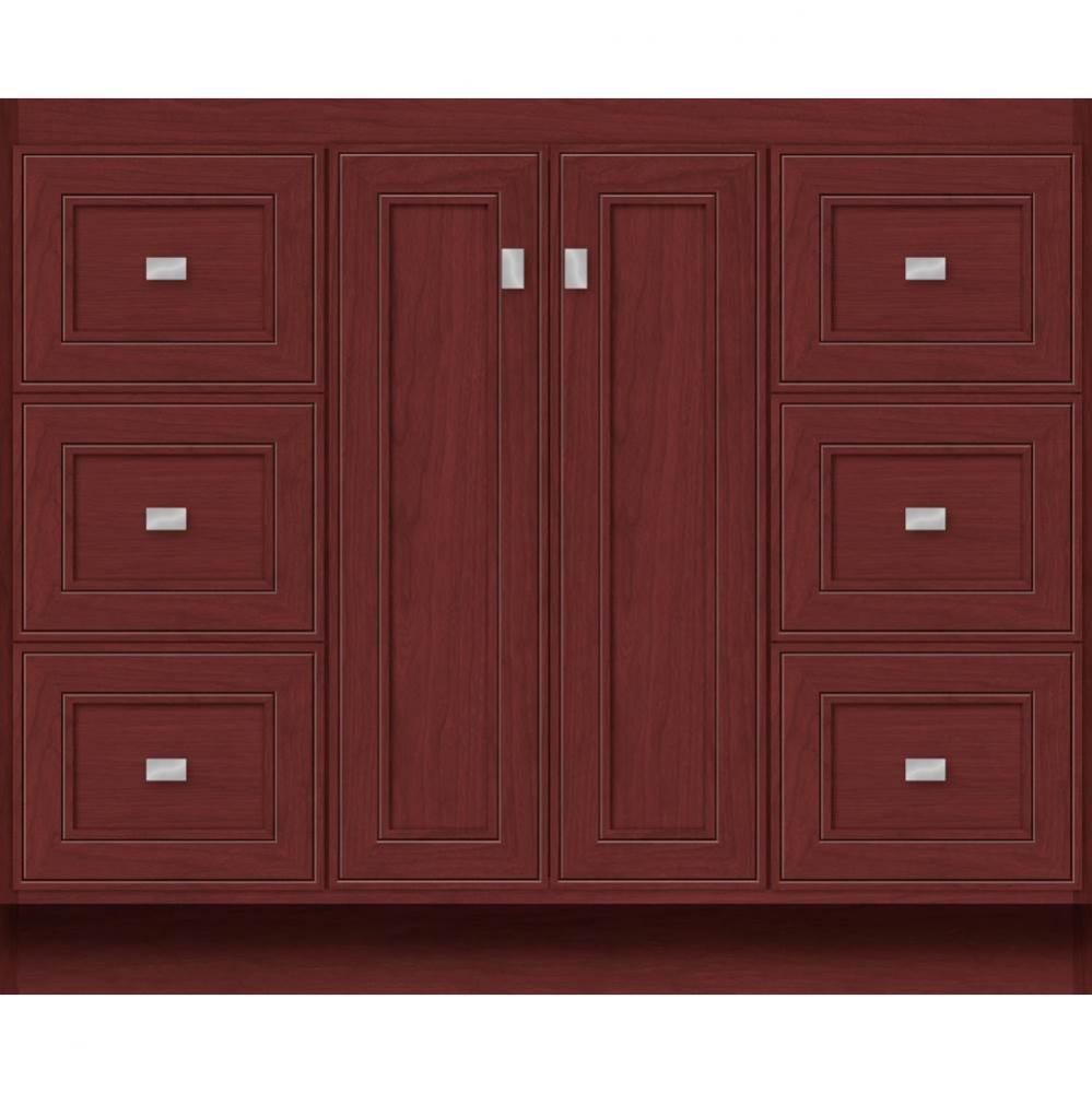 42 X 18 X 34.5 Montlake View Vanity Deco Miter Dk Cherry Sb