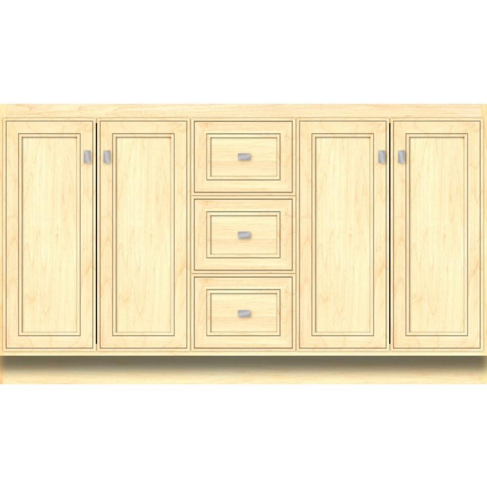 60 X 18 X 34.5 Montlake View Vanity Deco Miter Nat Maple Db