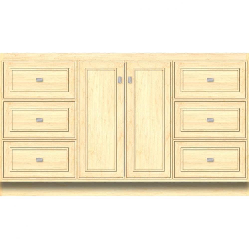 60 X 18 X 34.5 Montlake View Vanity Deco Miter Nat Maple Sb