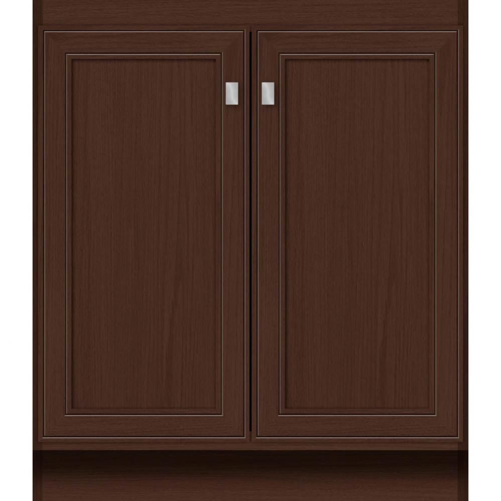 30 X 18 X 34.5 Montlake View Vanity Deco Miter Choc Oak Std