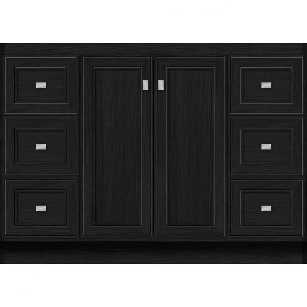 48 X 18 X 34.5 Montlake View Vanity Deco Miter Midnight Oak Sb