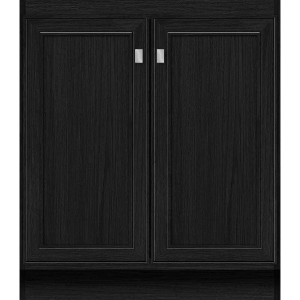 30 X 21 X 34.5 Montlake View Vanity Deco Miter Midnight Oak Std