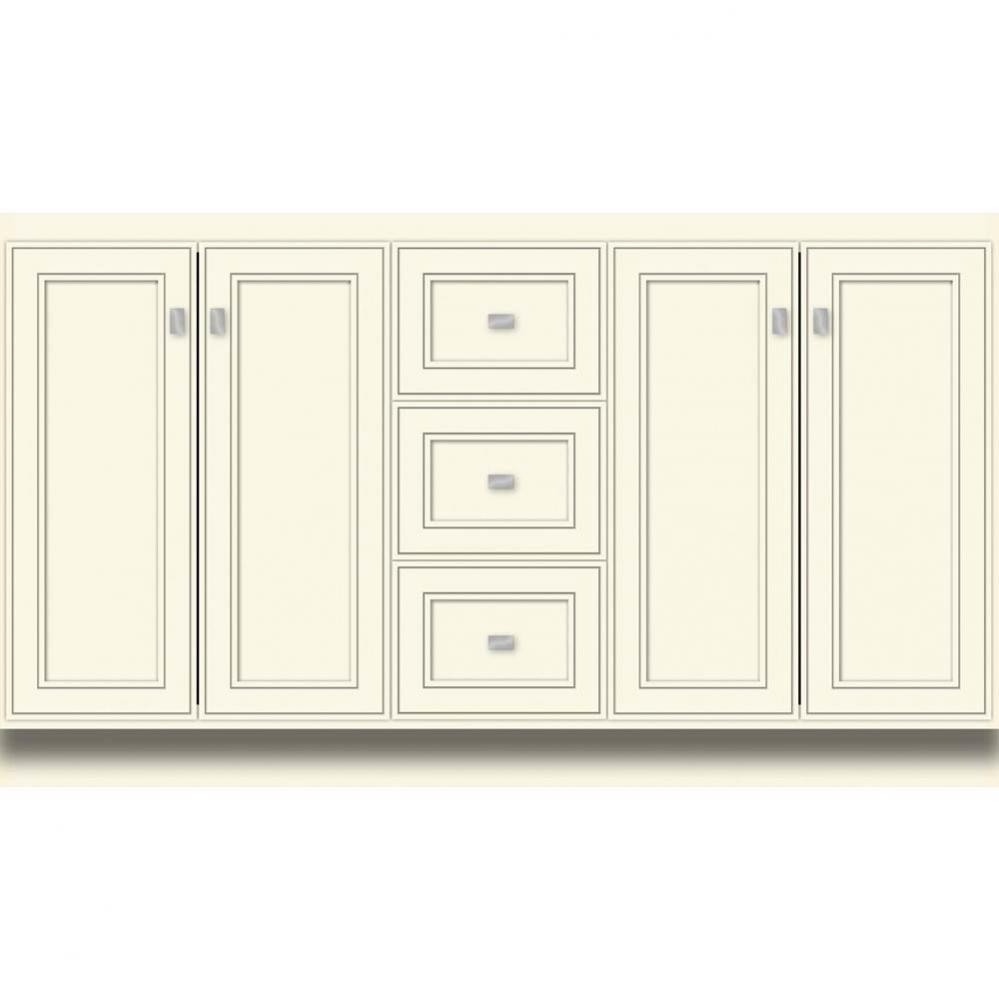 60 X 21 X 34.5 Montlake View Vanity Deco Miter Sat Biscuit Db