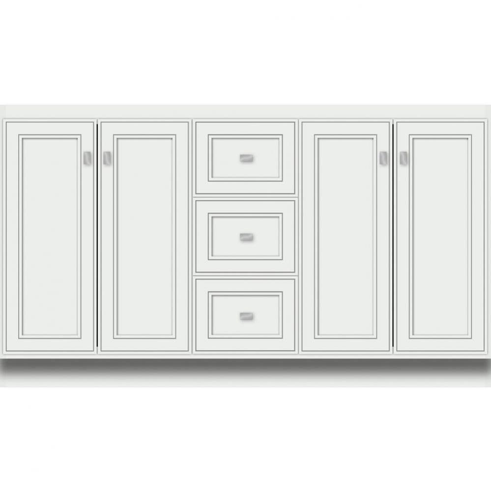 60 X 21 X 34.5 Montlake View Vanity Deco Miter Powder Grey Db