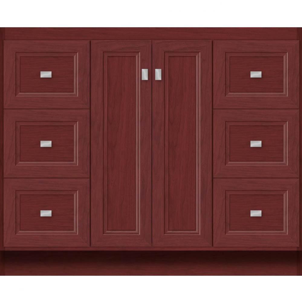 42 X 21 X 34.5 Montlake View Vanity Ogee Miter Dk Cherry Sb