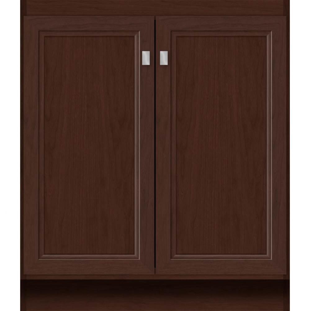 30 X 18 X 34.5 Montlake View Vanity Ogee Miter Choc Cherry Std