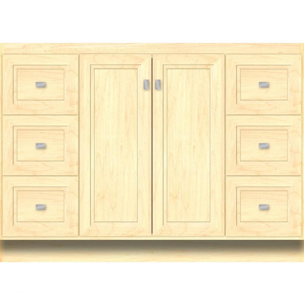 48 X 21 X 34.5 Montlake View Vanity Ogee Miter Nat Maple Sb