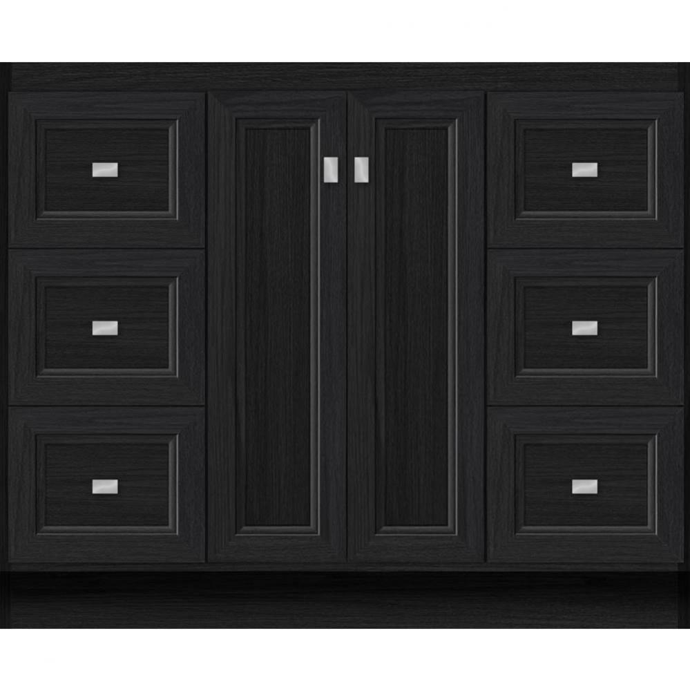 42 X 18 X 34.5 Montlake View Vanity Ogee Miter Midnight Oak Sb