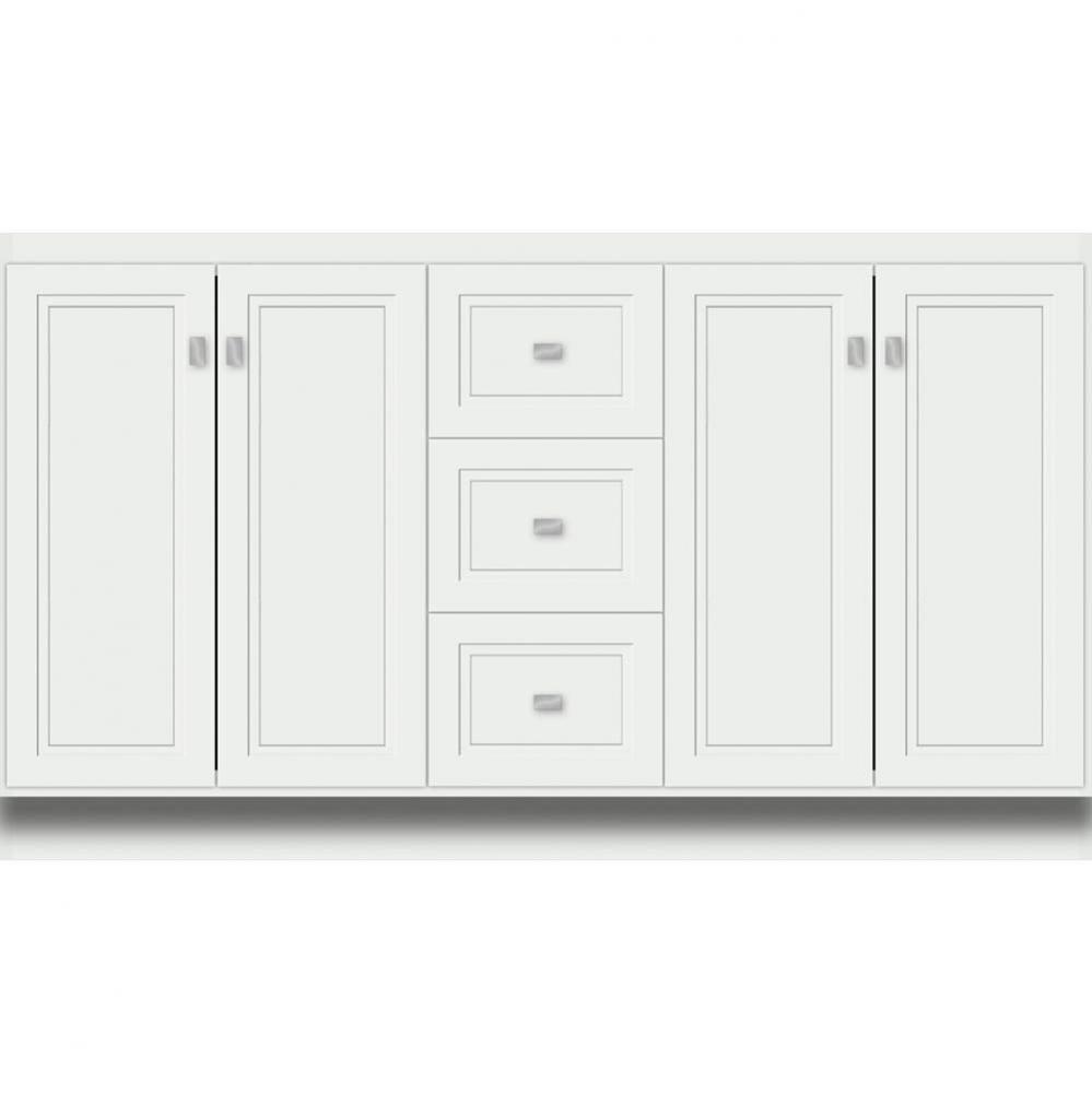 60 X 21 X 34.5 Montlake View Vanity Ogee Miter Powder Grey Db