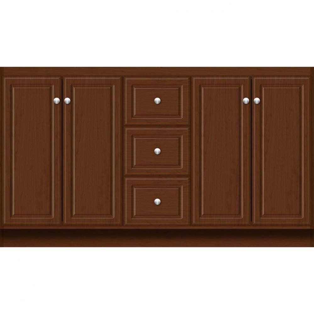 60 X 18 X 34.5 Montlake View Vanity Ultra Pecan Cherry Db