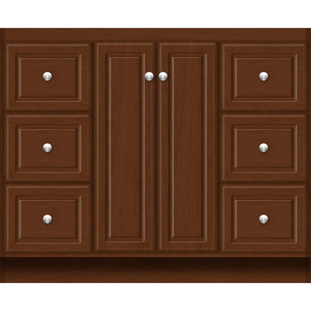 42 X 18 X 34.5 Montlake View Vanity Ultra Pecan Cherry Sb