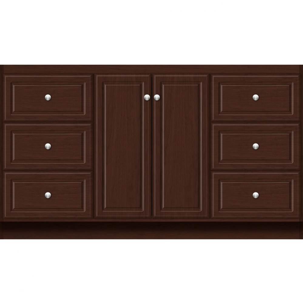 60 X 18 X 34.5 Montlake View Vanity Ultra Choc Cherry Sb