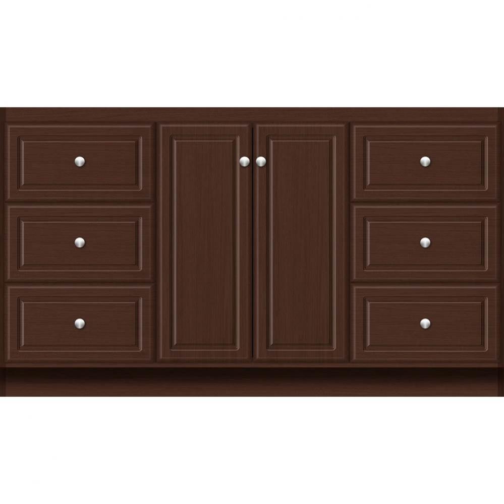 60 X 21 X 34.5 Montlake View Vanity Ultra Choc Oak Sb