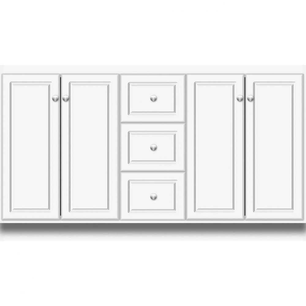 60 X 18 X 34.5 Montlake View Vanity Ultra Sat White Db