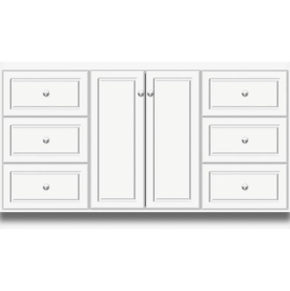 60 X 21 X 34.5 Montlake View Vanity Ultra Sat White Sb