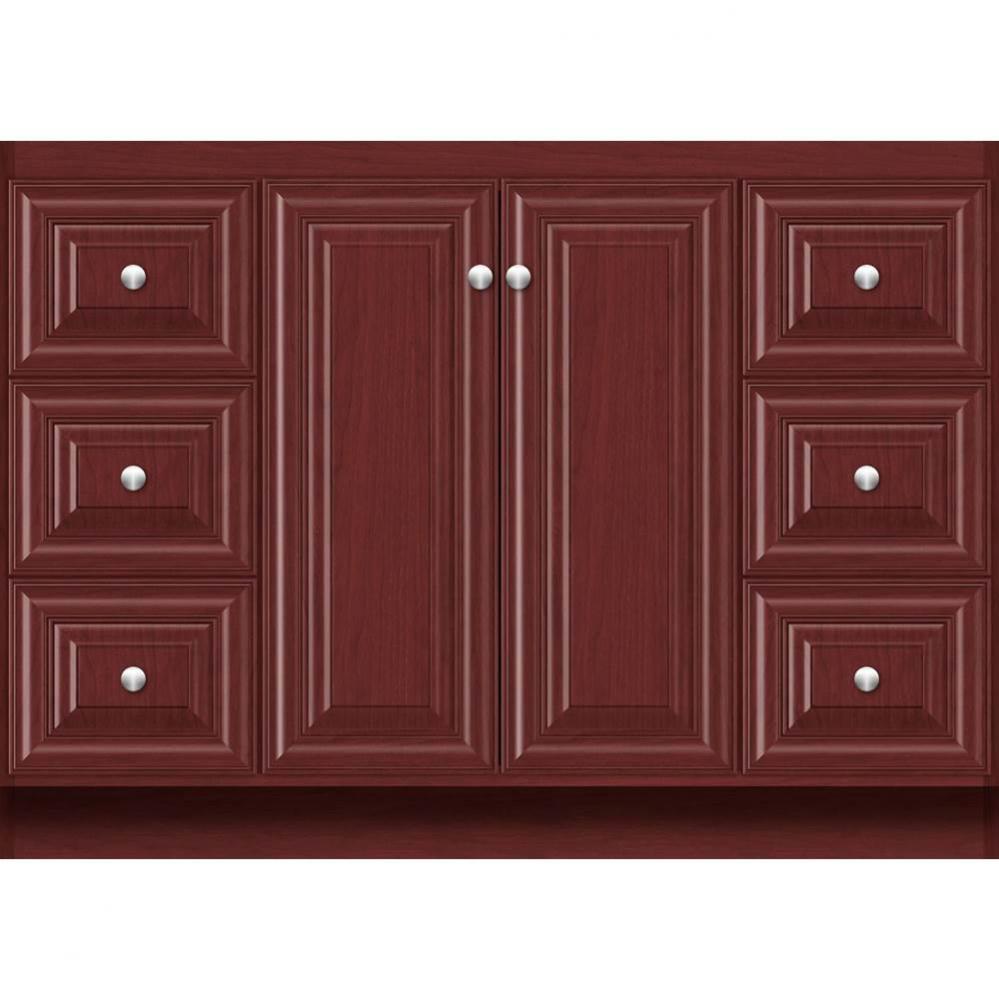 48 X 18 X 34.5 Montlake View Vanity Classic Miter Dk Cherry Sb