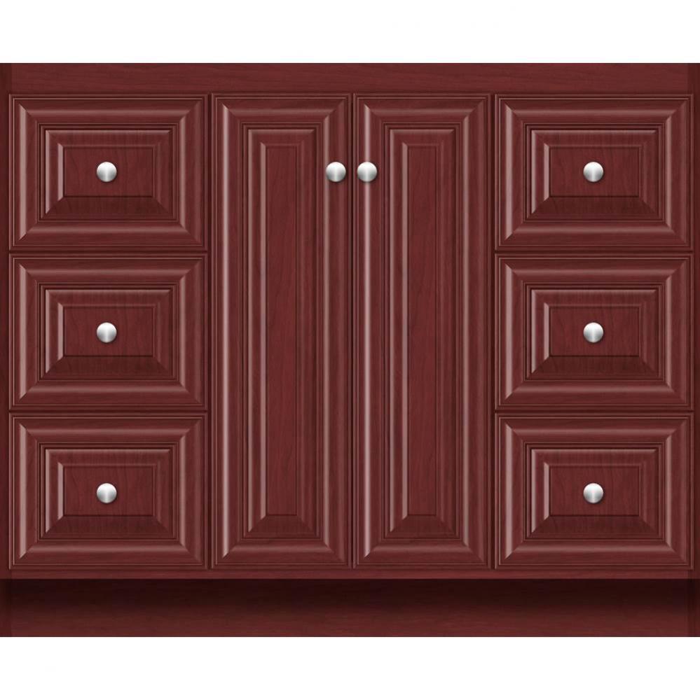 42 X 18 X 34.5 Montlake View Vanity Classic Miter Dk Cherry Sb