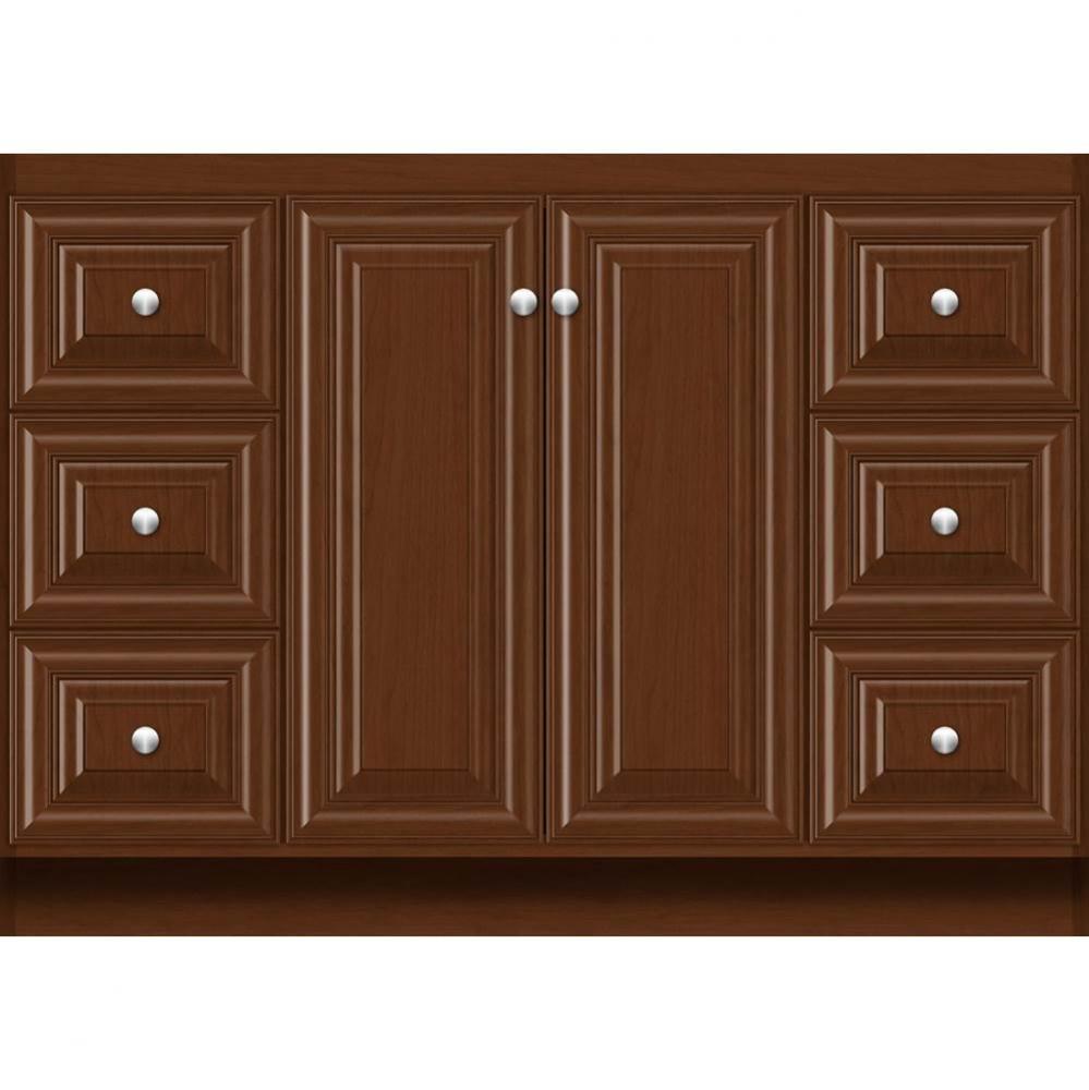 48 X 18 X 34.5 Montlake View Vanity Classic Miter Pecan Cherry Sb