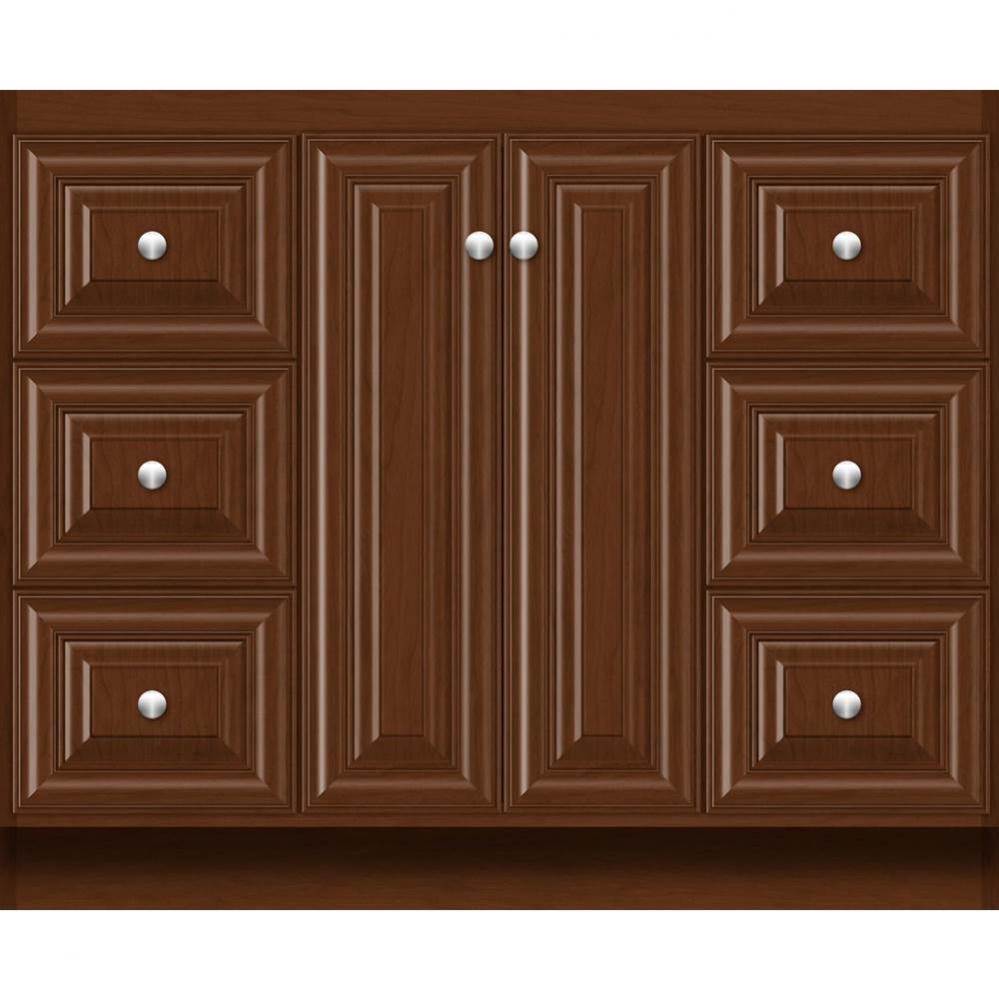 42 X 21 X 34.5 Montlake View Vanity Classic Miter Pecan Cherry Sb