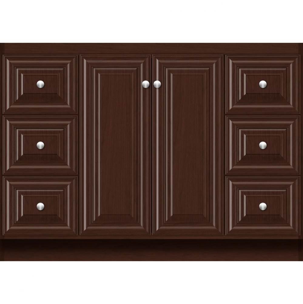 48 X 18 X 34.5 Montlake View Vanity Classic Miter Choc Cherry Sb