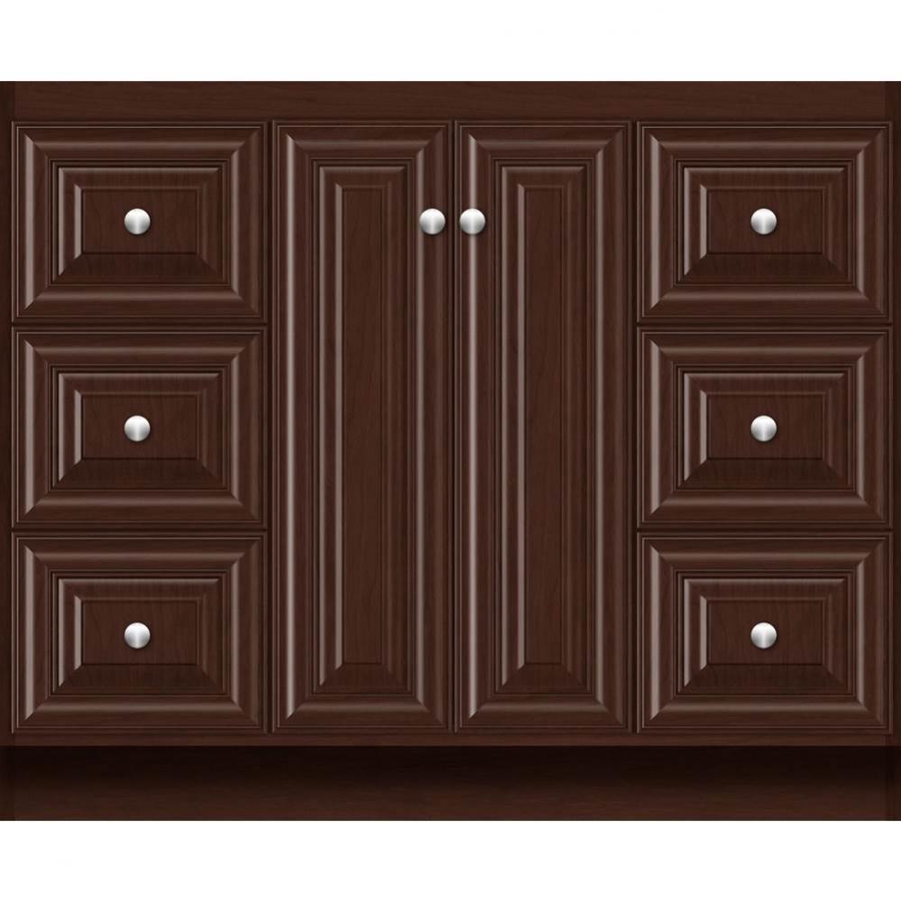 42 X 18 X 34.5 Montlake View Vanity Classic Miter Choc Cherry Sb